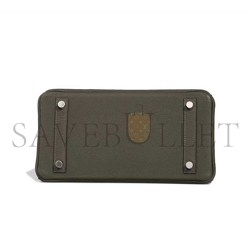 H**mes MASTER BIRKIN 25 TOGO VERT DE GRIS (25*20*13cm)